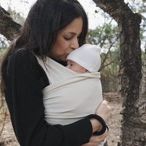 Babytrage im Tuch Bamboom 510x50cm birch sand