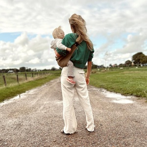 Babytrage LINEN Wildride camel