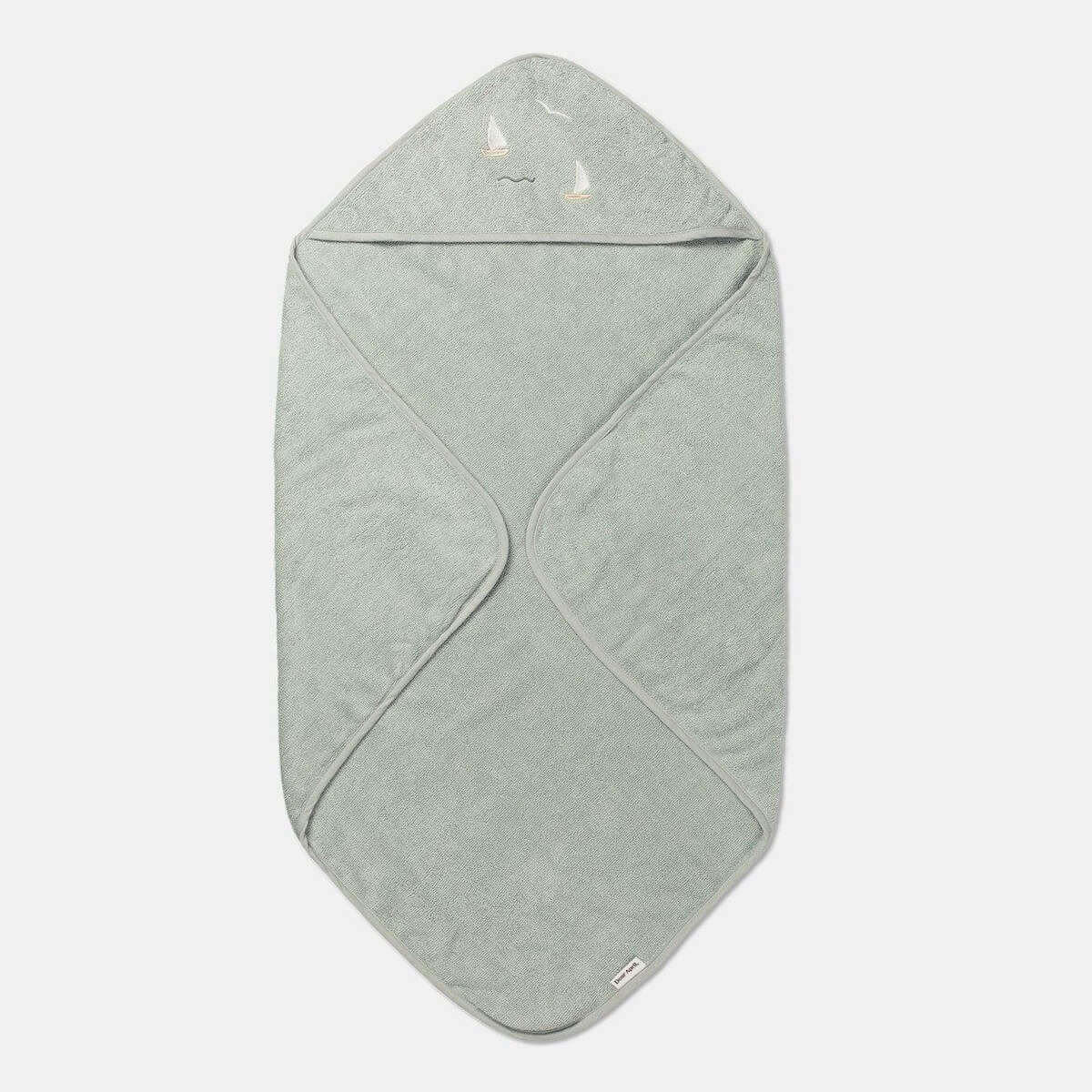 Badecape 85x85cm PETAL gestickt Terry Dear April Segelboote