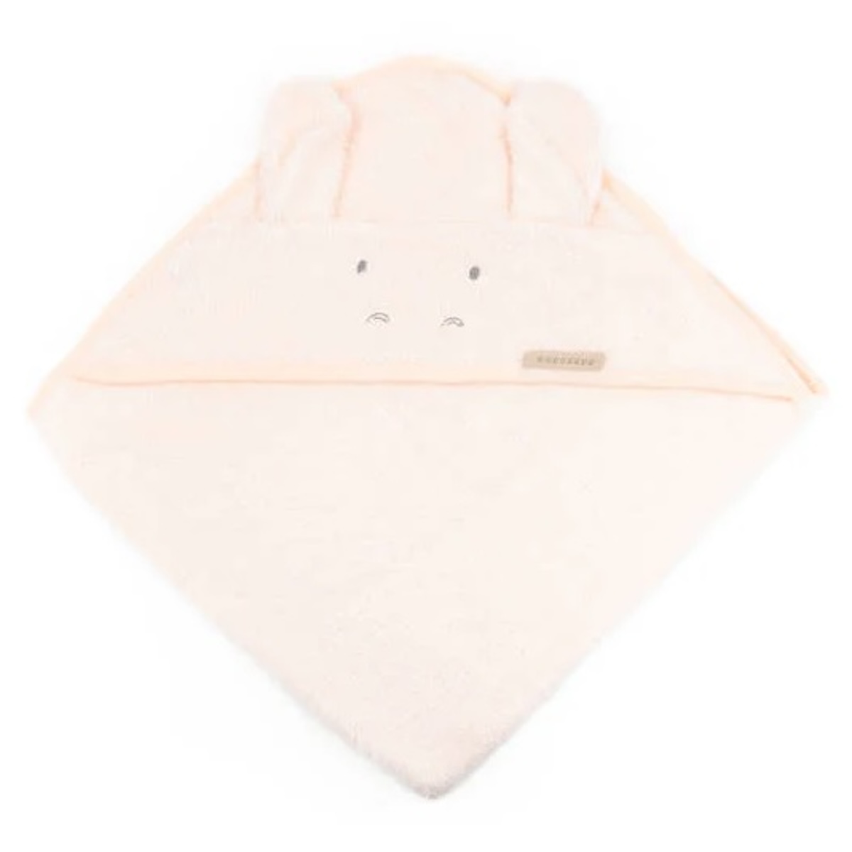 Badecape HIPPO XL 100x100cm Bamboom Wasserpfirsich