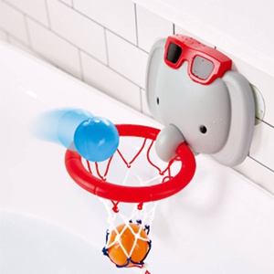 Badespaß mit dem Elefanten-Basketballkorb Hape