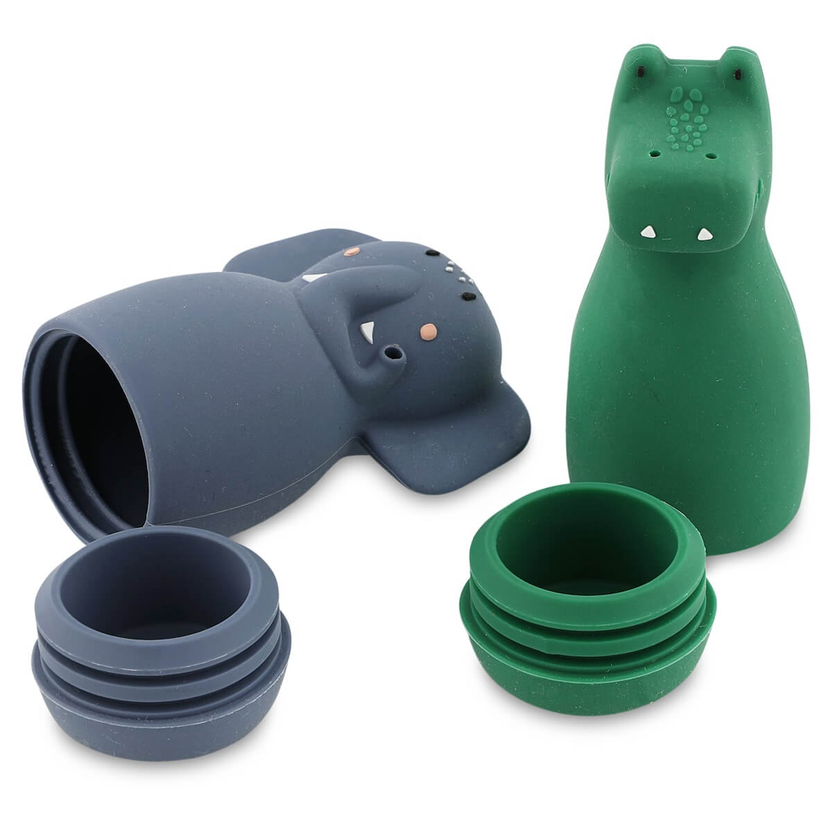 Badespielzeug Spritztiere MRS. ELEPHANT & MR. CROCODILE Trixie