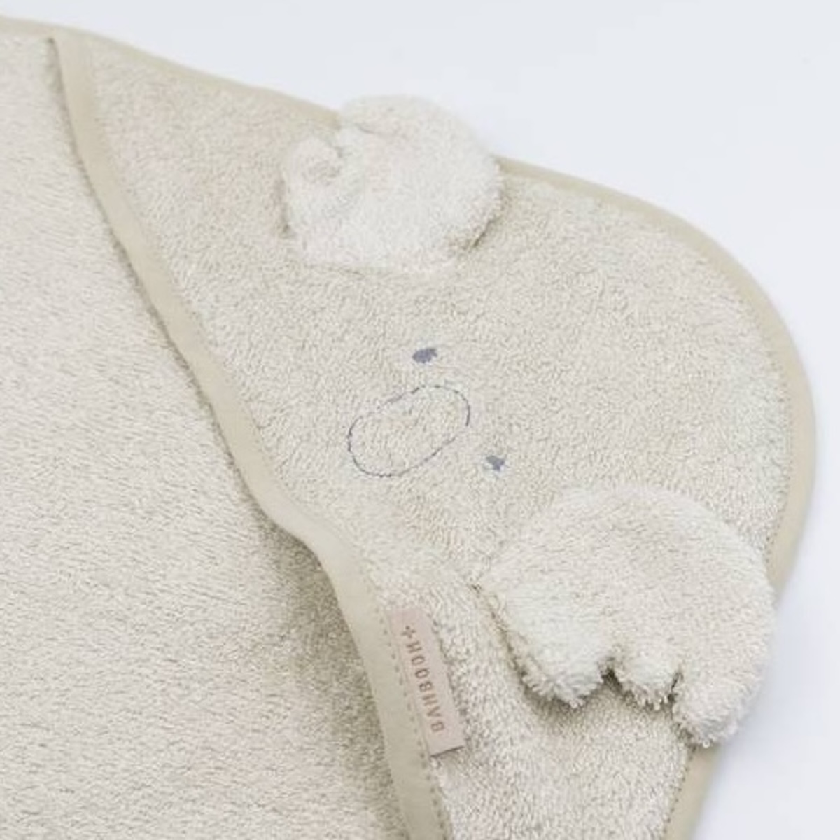 Badeumhang KOALA + Waschhandschuhe 75x75cm Bamboom water peach