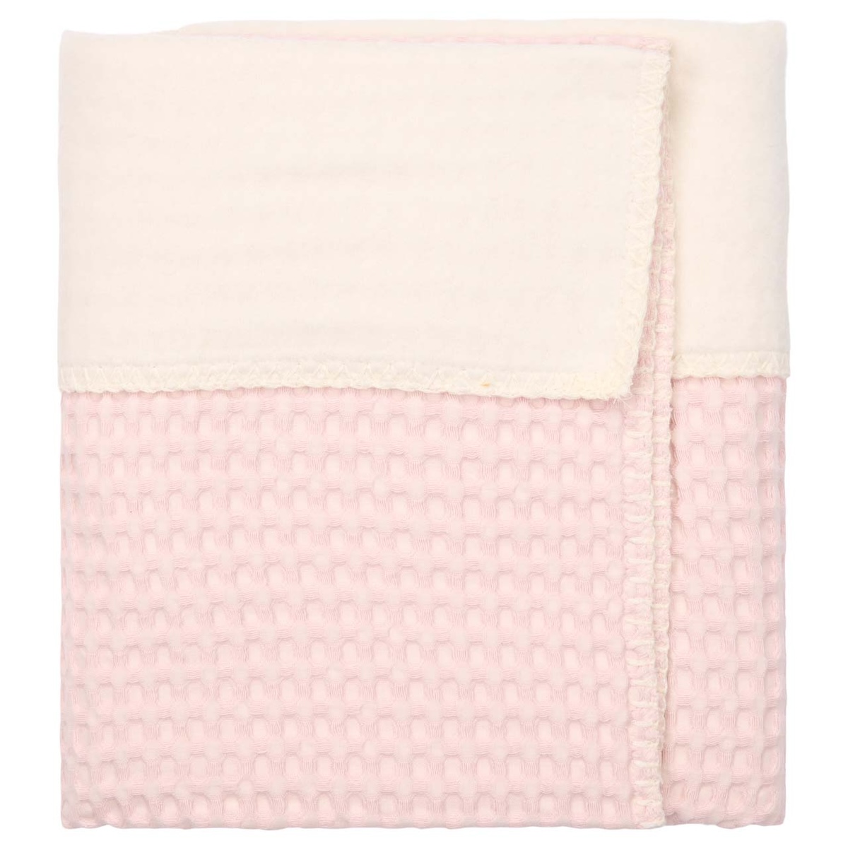 Bassinet blanket cotton fleece Amsterdam Koeka cotton candy