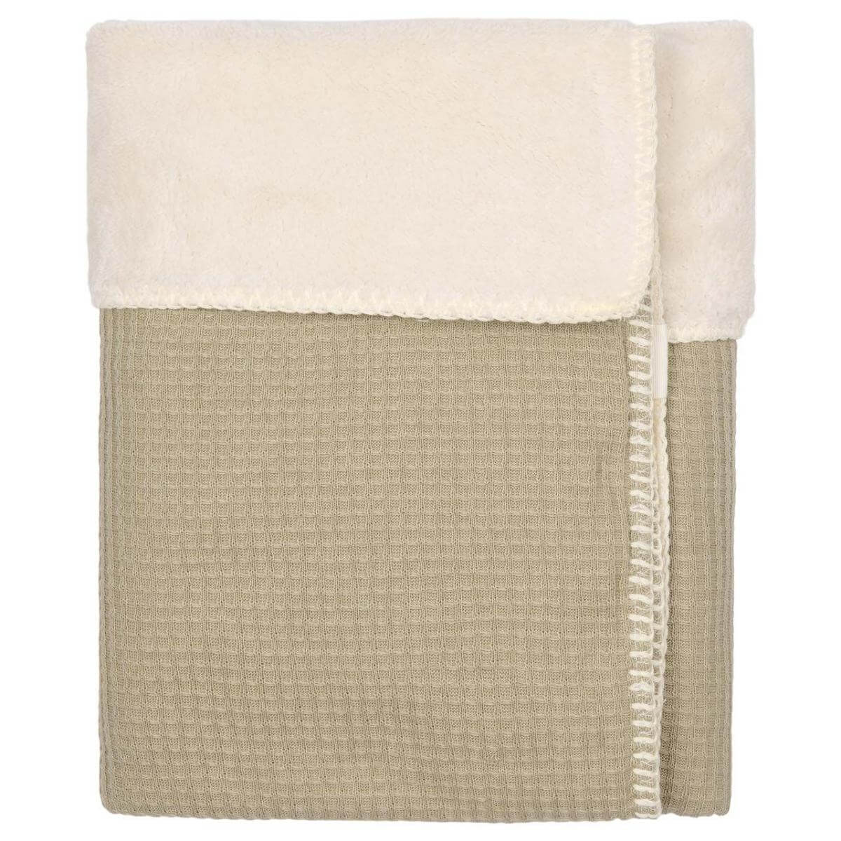 Bassinet blanket teddy Malada Koeka sage