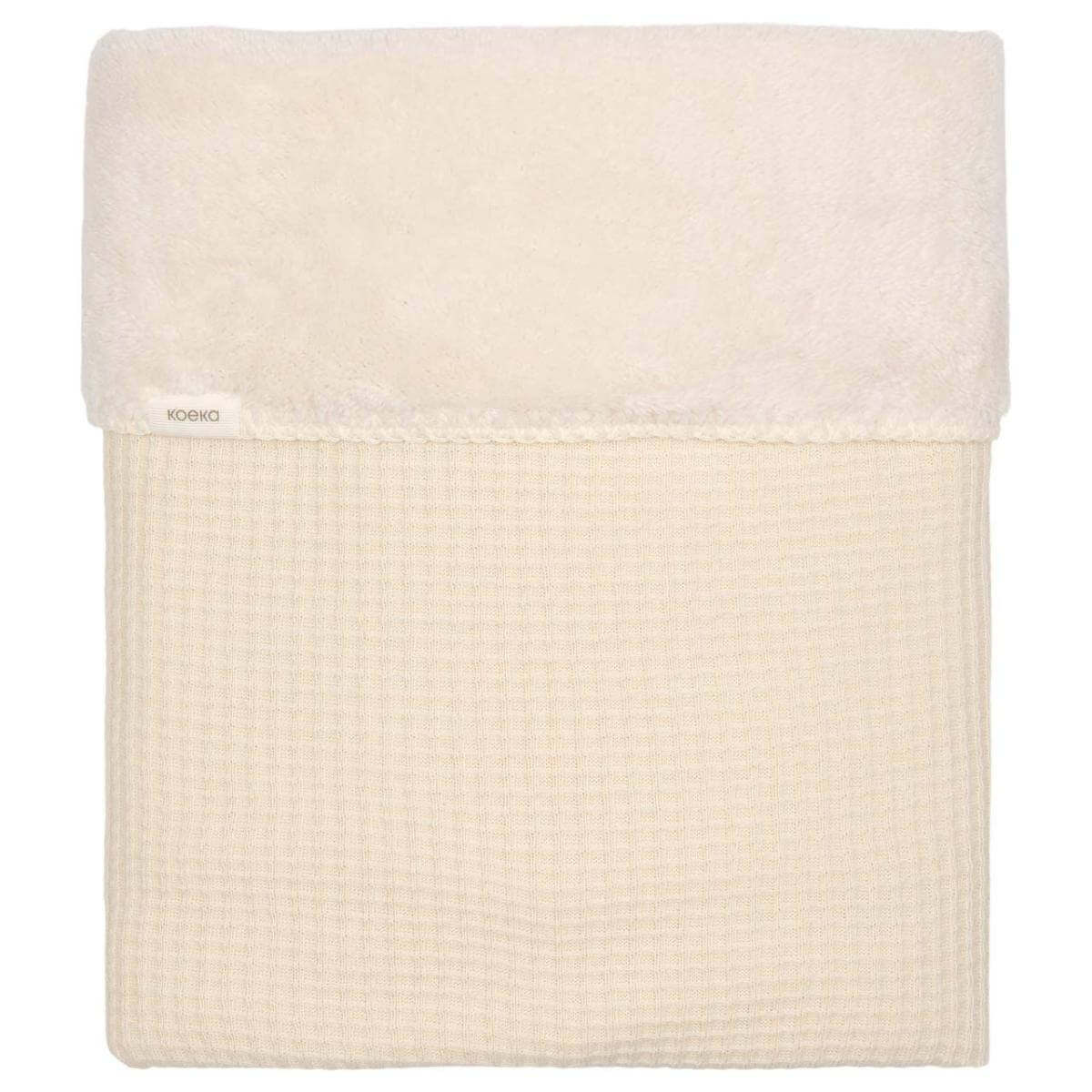 Bassinet blanket teddy Malada Koeka warm white