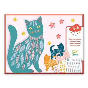 Basteln 3-6 Katzen Djeco