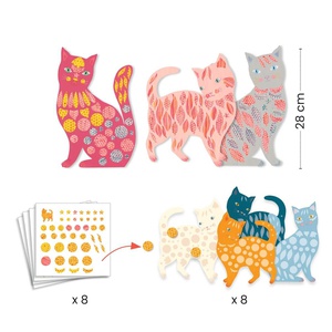 Basteln 3-6 Katzen Djeco