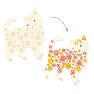 Basteln 3-6 Katzen Djeco