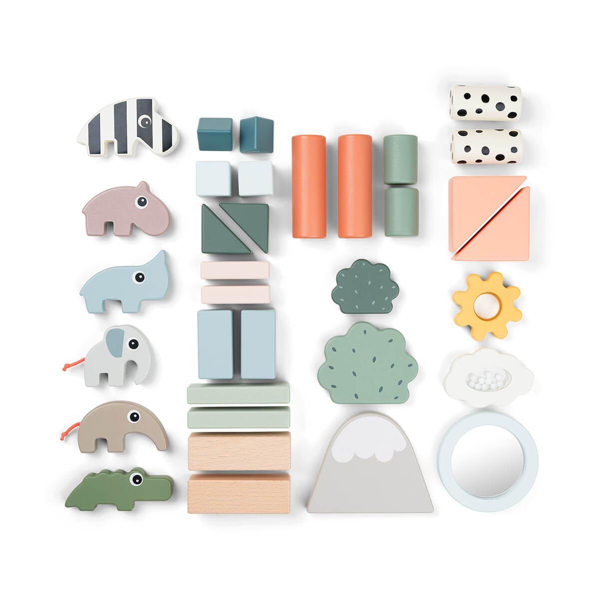 Bauklotzset 34 Stück Hirschfreunde Farbmix Done by Deer