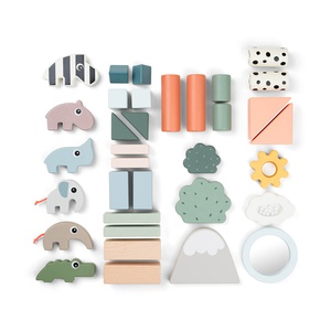 Bauklotzset 34 Stück Hirschfreunde Farbmix Done by Deer