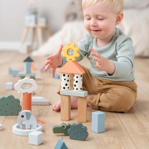 Bauklotzset 34 Stück Hirschfreunde Farbmix Done by Deer