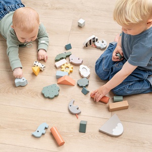 Bauklotzset 34 Stück Hirschfreunde Farbmix Done by Deer