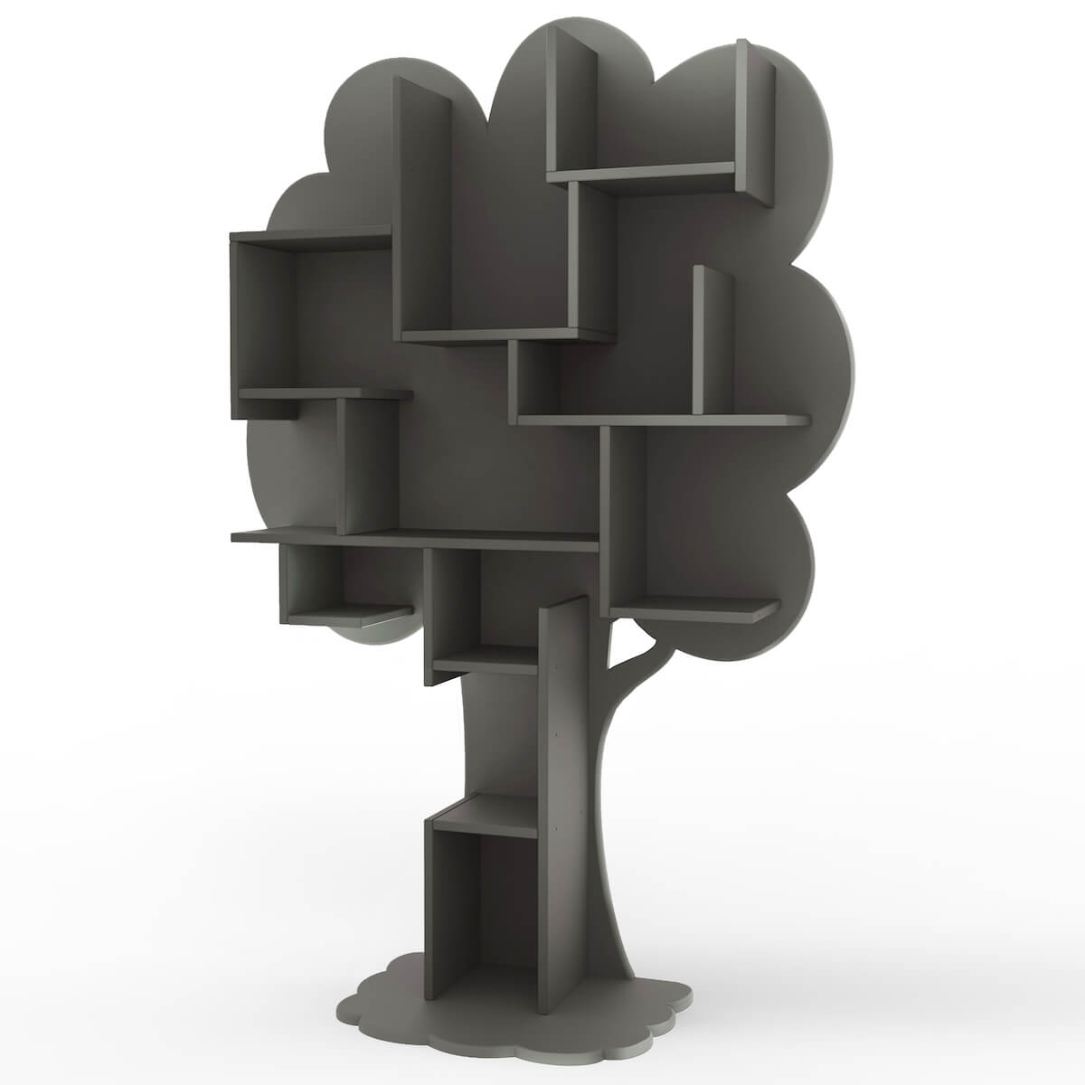 Baum-Bibliothek LOUANE Mathy von Bols basaltgrau