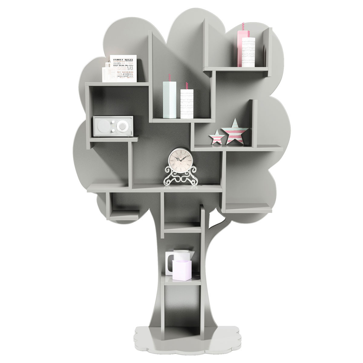 Baum-Bibliothek LOUANE Mathy von Bols perlgrau