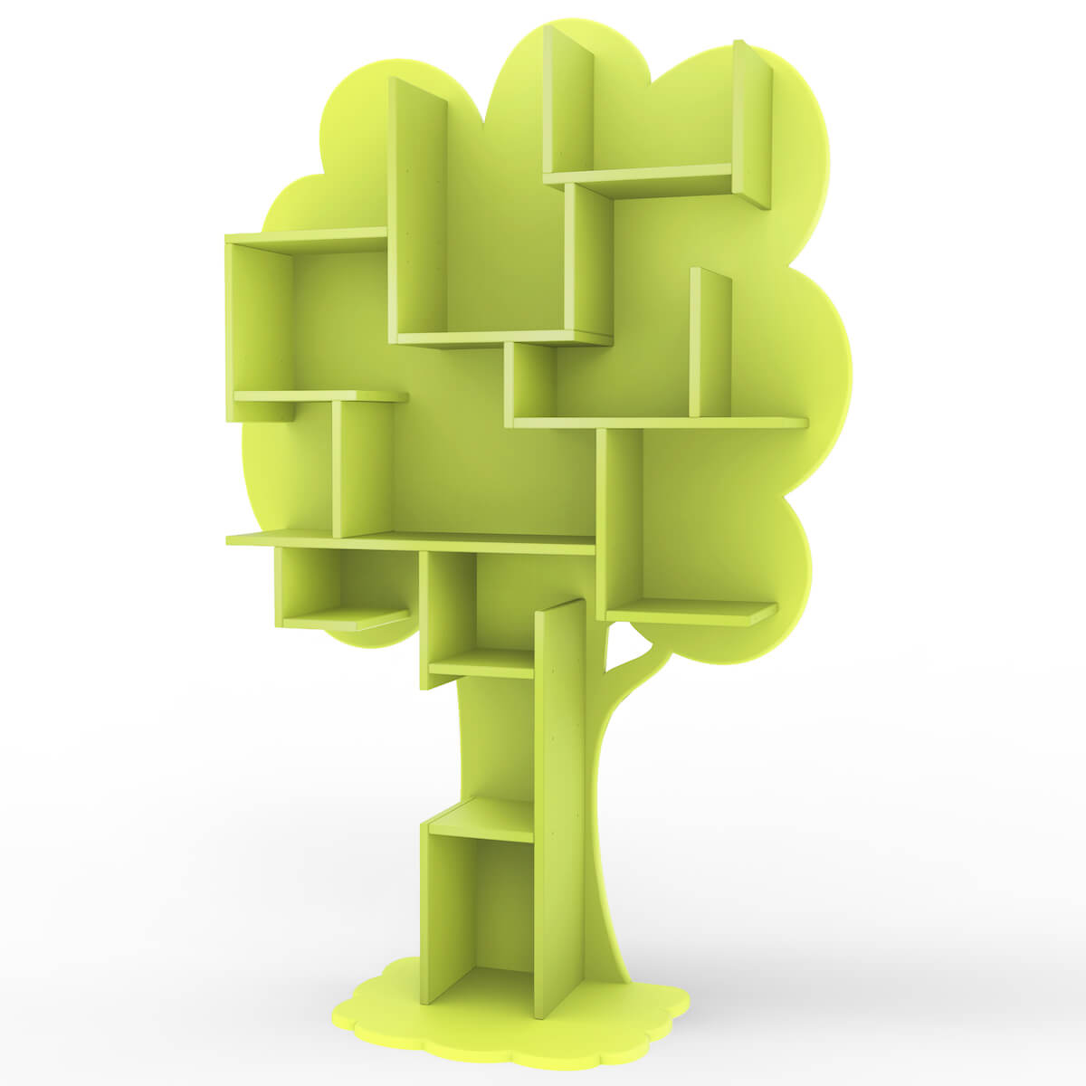 Baum-Bibliothek LOUANE Mathy von Schalen apfelgrün
