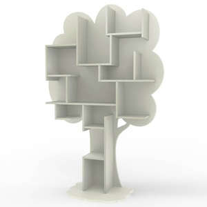 Baum-Bibliothek LOUANE Mathy von Schalen moosgrau