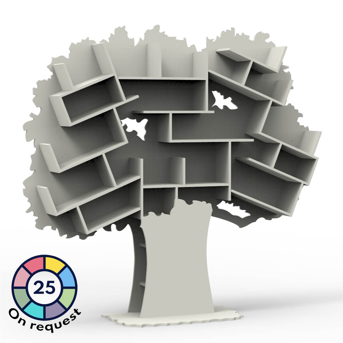 Baum-Bibliothek TESS Mathy von Bols Perlgrau