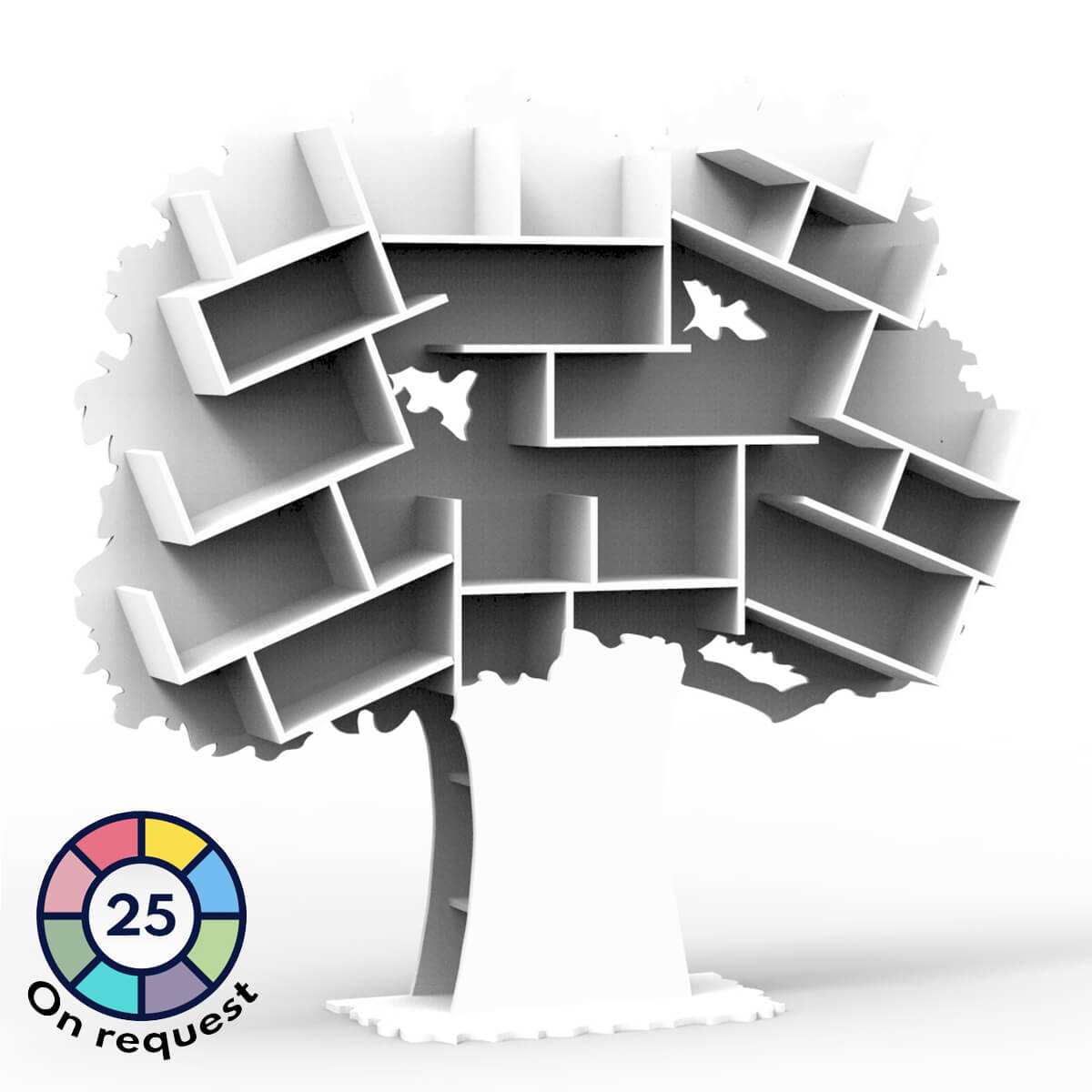 Baum-Bibliothek TESS Mathy von Bols weiß