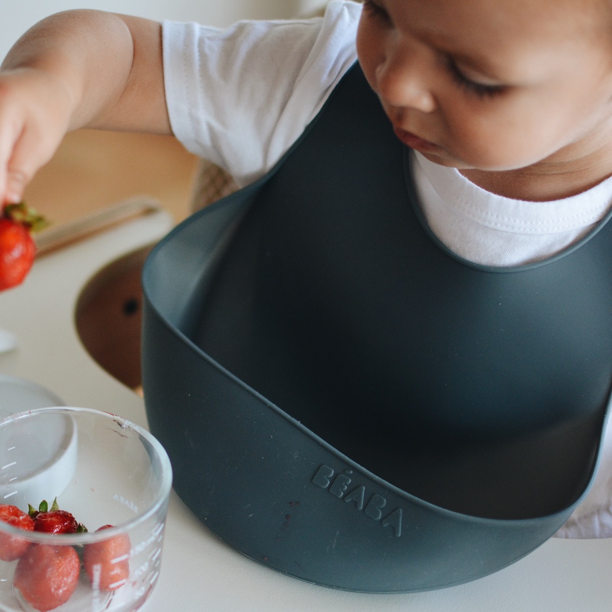 Bavoir silicone mineral 