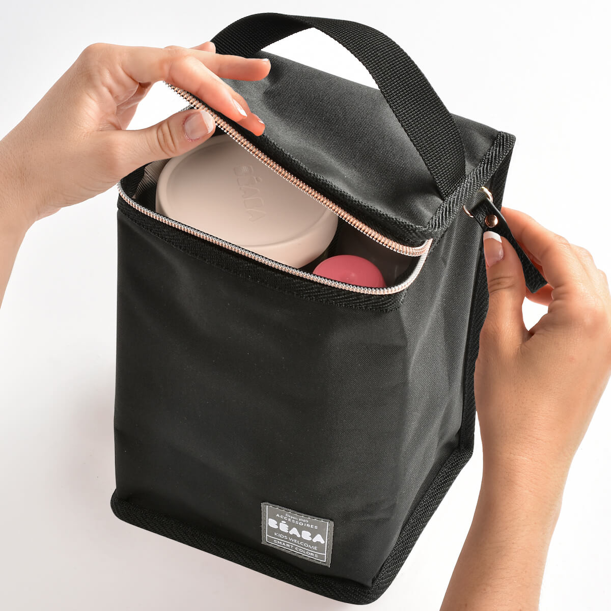 Beaba Isotherme Mahlzeitentasche black-rose gold 