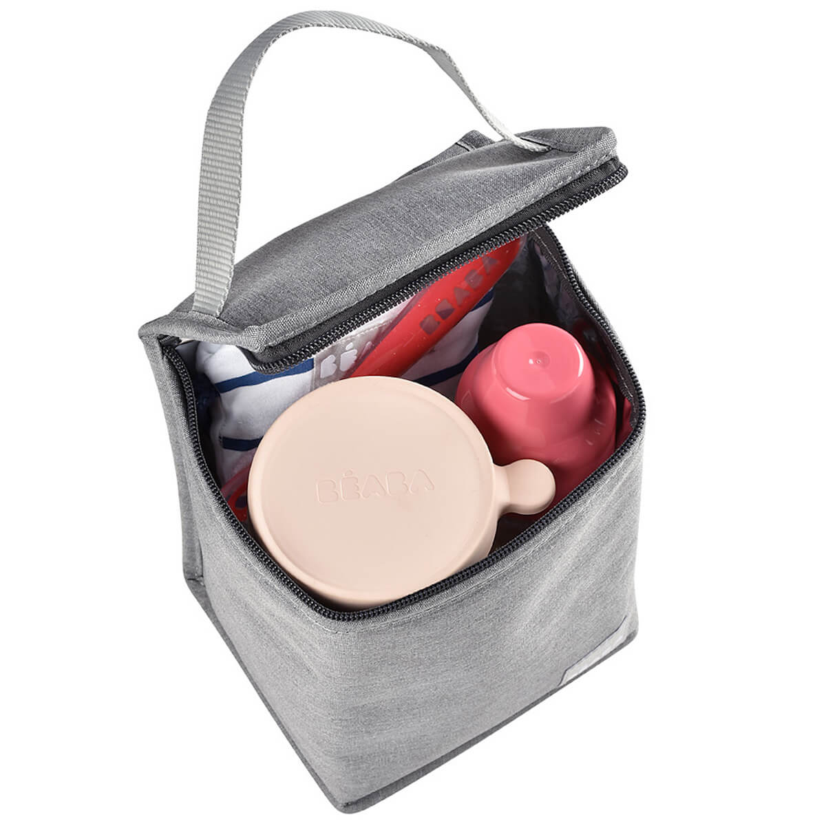 Beaba Isotherme Mahlzeitentasche grau meliert