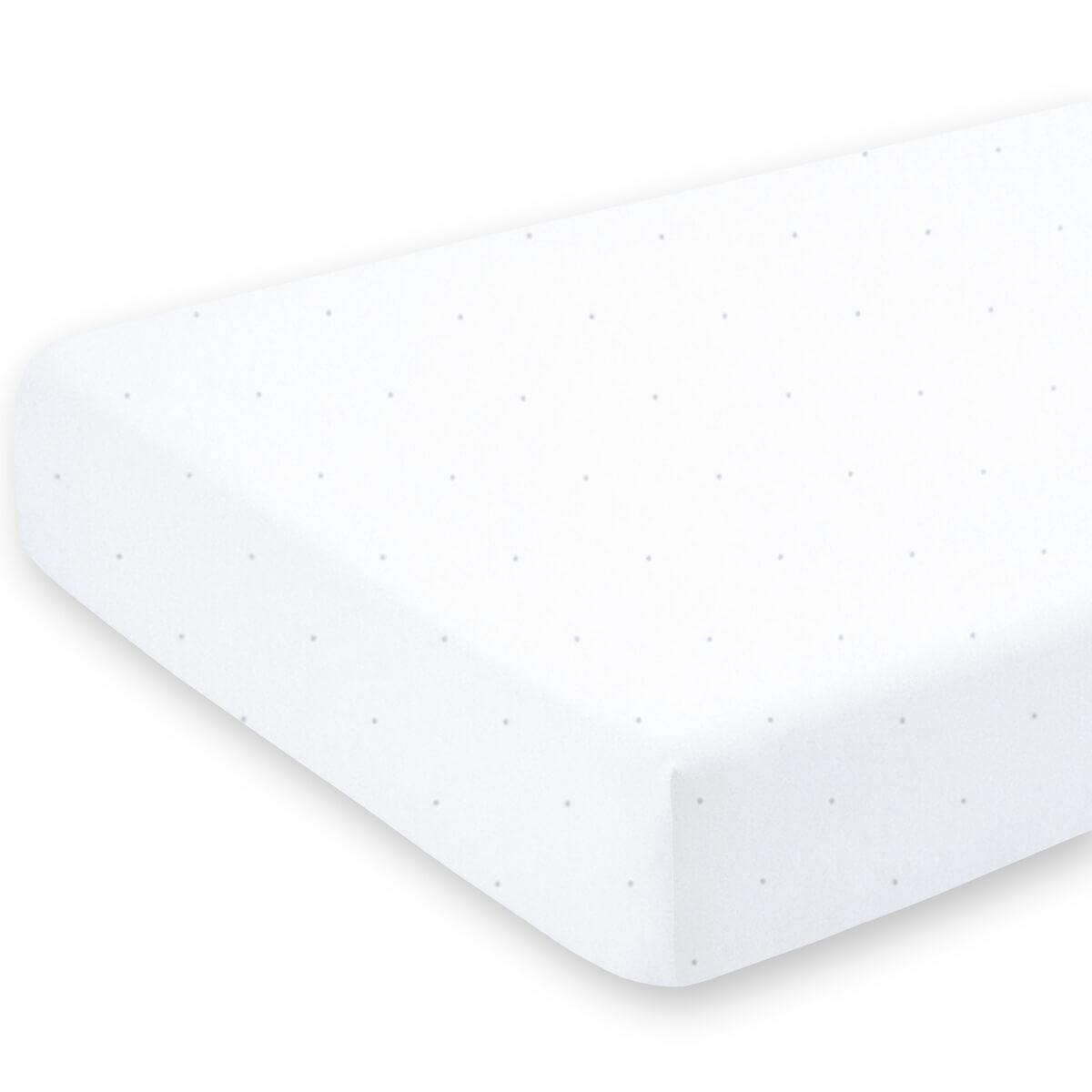 BEMINI  Drap housse berceau 40x90cm Orange 3 Snow Jersey