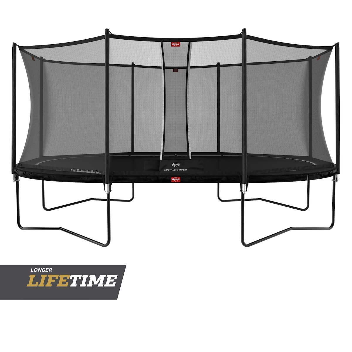 BERG Trampolin Grand Favorit Regular 520 Black + Safety Net Comfort