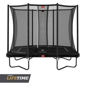 BERG Ultim Favorit Regular 280 Black + Safety Net Comfort Trampolin