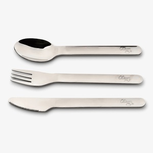 Besteckset Edelstahl mit Etui Citron blush pink