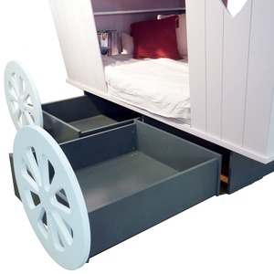 Bett 120x190cm ROULOTTE Mathy by Bols weiß und ockerfarben