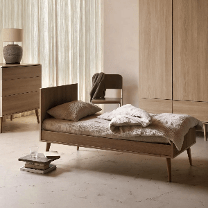 Bett 140x60cm FLOW Quax honey ash