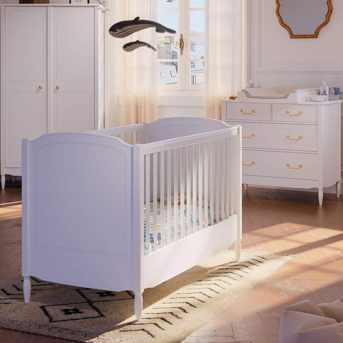 Bett 60x120cm LAFAYETTE Théo Bebe neige