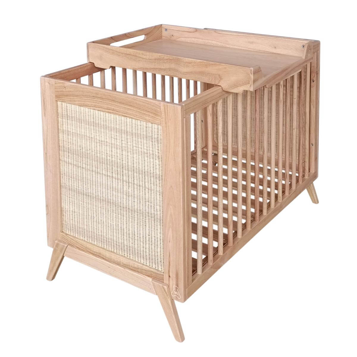 Bett 60x120cm MARELIA HOLZ Theo Bebe natürlich