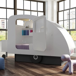 Bett 90x190cm CARAVANE Mathy by Bols sturmgrau