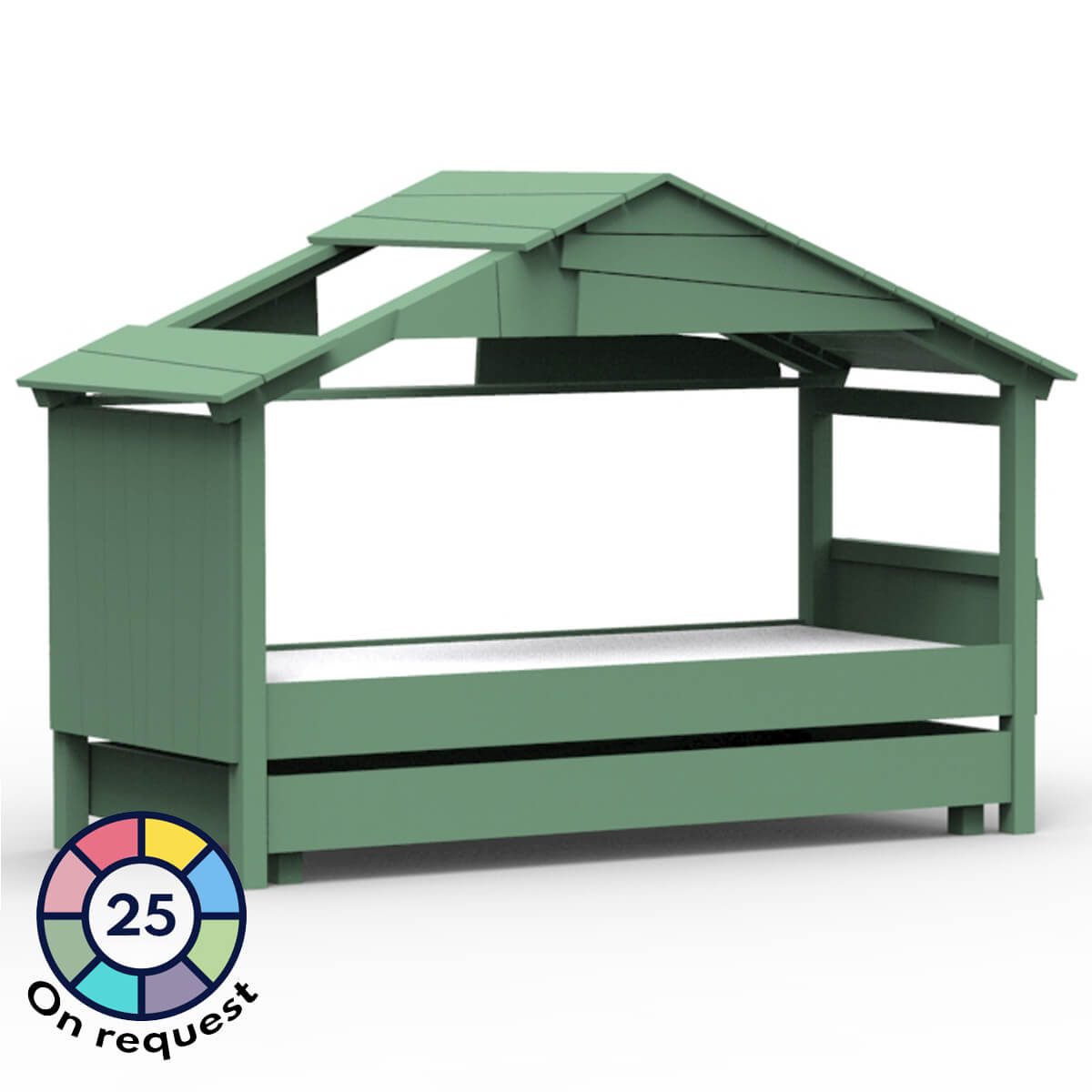 Bett 90x200cm CABANE STAR Mathy by Bols dschungelgrün