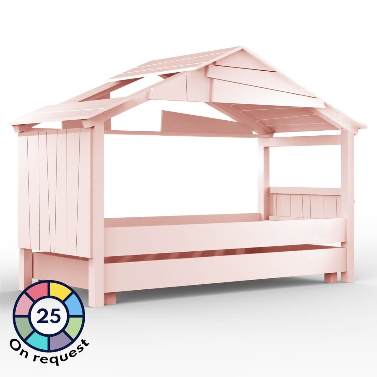 Bett 90x200cm CABANE STAR Mathy by Bols puderrosa