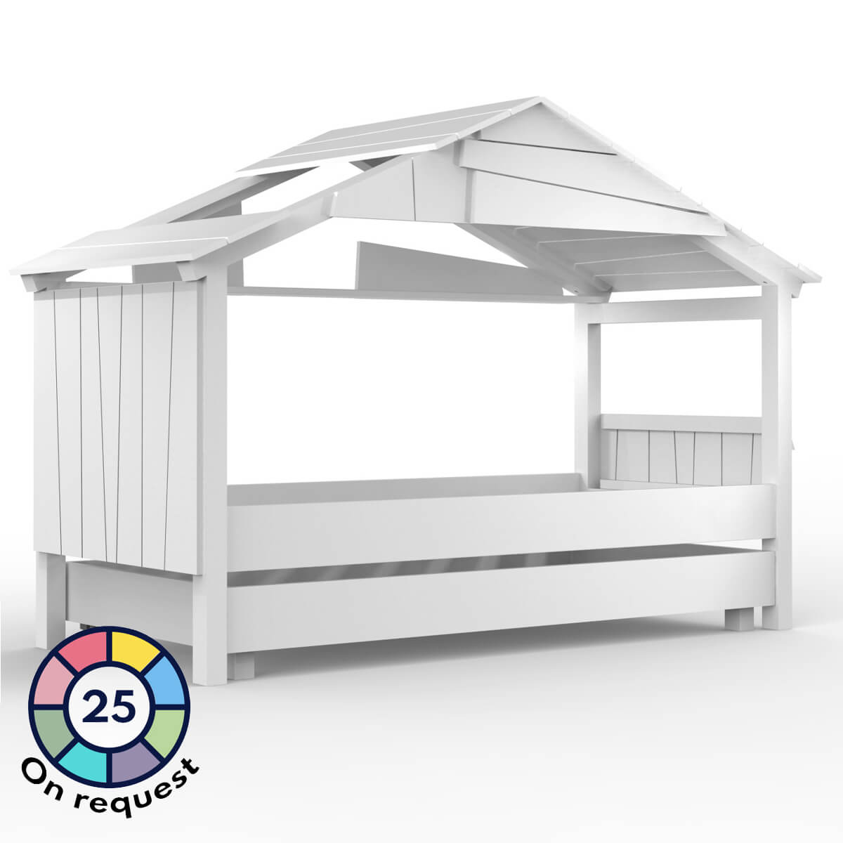 Bett 90x200cm CABANE STAR Mathy by Bols weiß