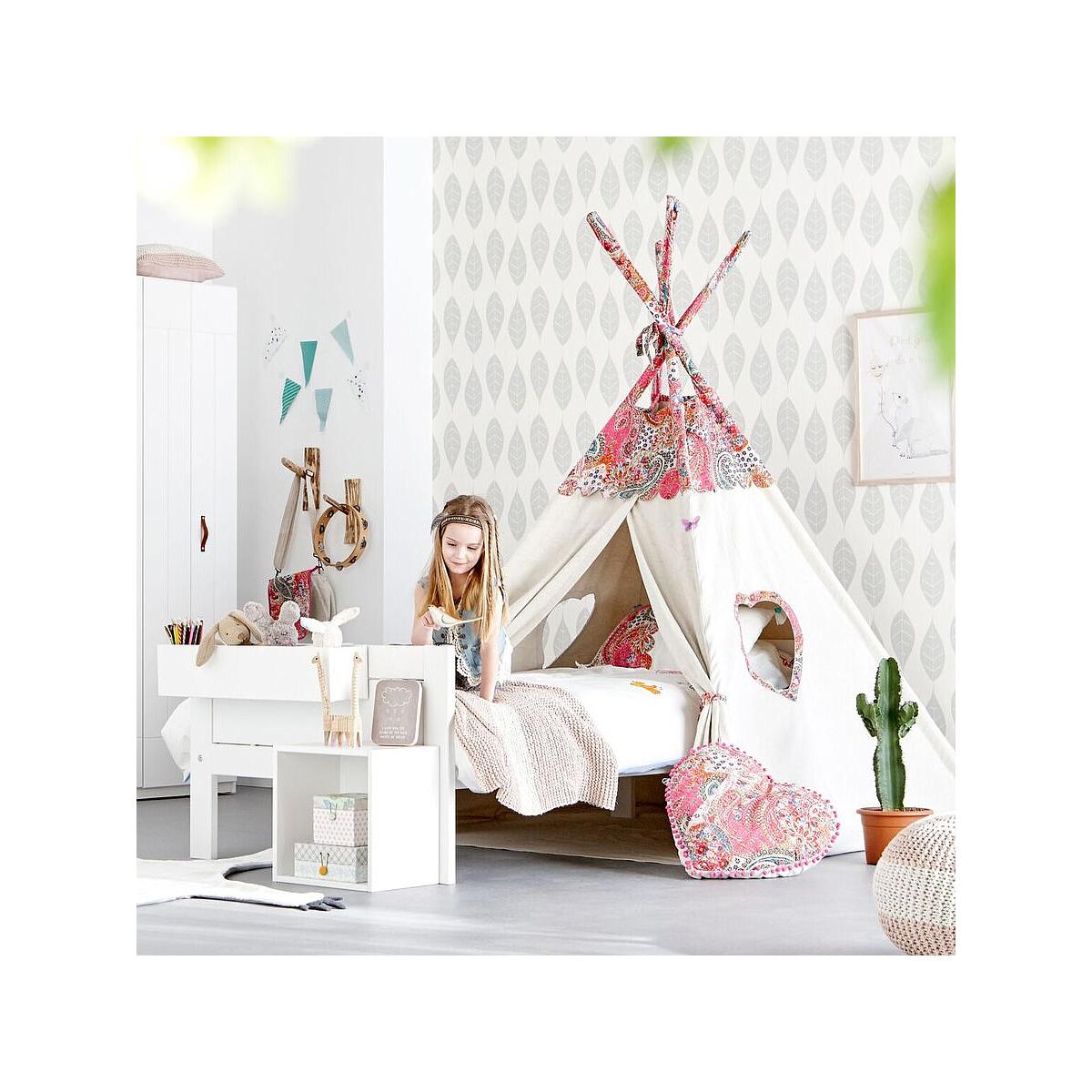 Bett 90x200cm + Deluxe Lattenrost Lifetime weiß