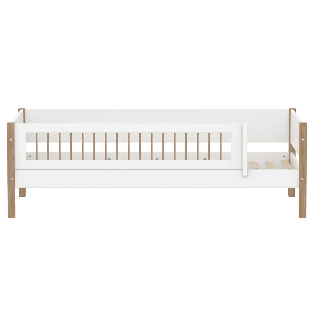 Bett 90x200cm NOR FLEXA weiß oak