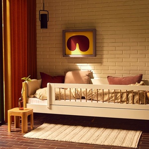 Bett 90x200cm NOR FLEXA weiß oak