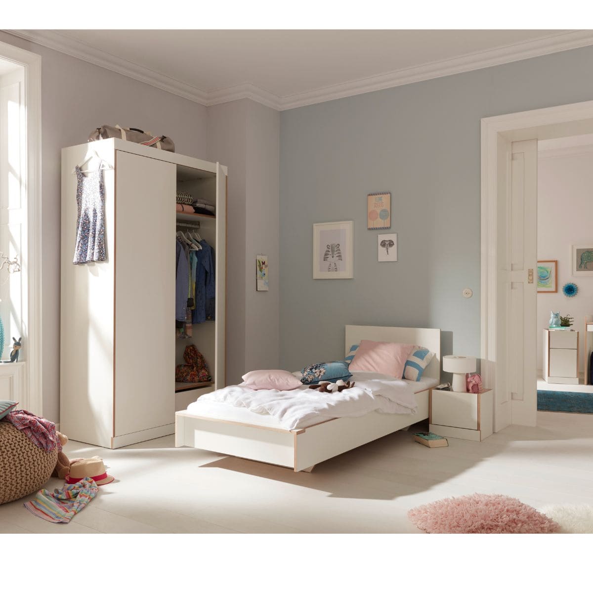 Bett FLAI 120x200cm Müller Small Living weiß