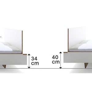 Bett FLAI 120x200cm Müller Small Living weiß