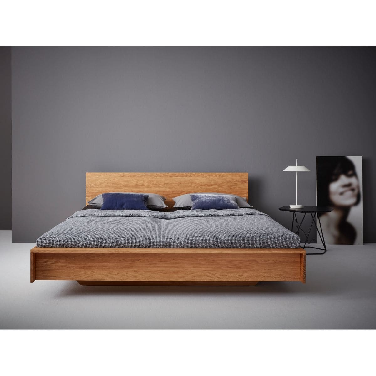 Bett FLAI 140x200cm mit Kopfteil Müller Small Living weiß