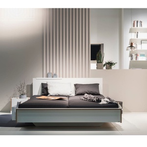 Bett FLAI 140x200cm mit Kopfteil Müller Small Living weiß