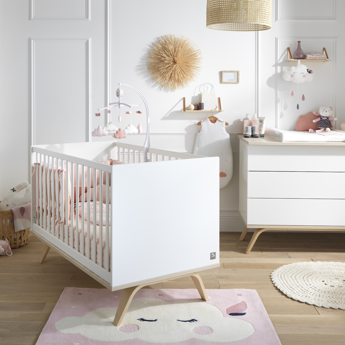 Bett LITTLE BIG BED SERENA 140x70cm Sauthon