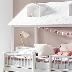 Bett mit Deluxe Lattenrost 120x200cm BEACH HOUSE Lifetime weiß