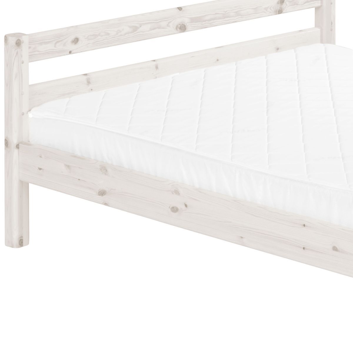Bett mit Lattenrost 140x200cm CLASSIC Flexa whitewash