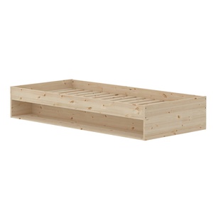 Bett mit Regal 90x200cm GROW Flexa pine