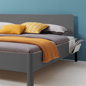 Bett NAIT 140x200cm mit Kopfteil Müller Small Living anthrazit
